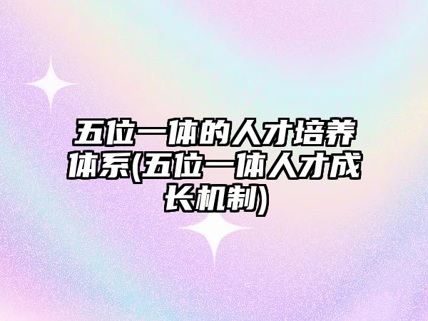 五位一體的人才培養(yǎng)體系(五位一體人才成長機制)