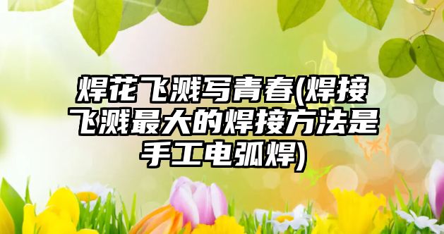 焊花飛濺寫青春(焊接飛濺最大的焊接方法是手工電弧焊)